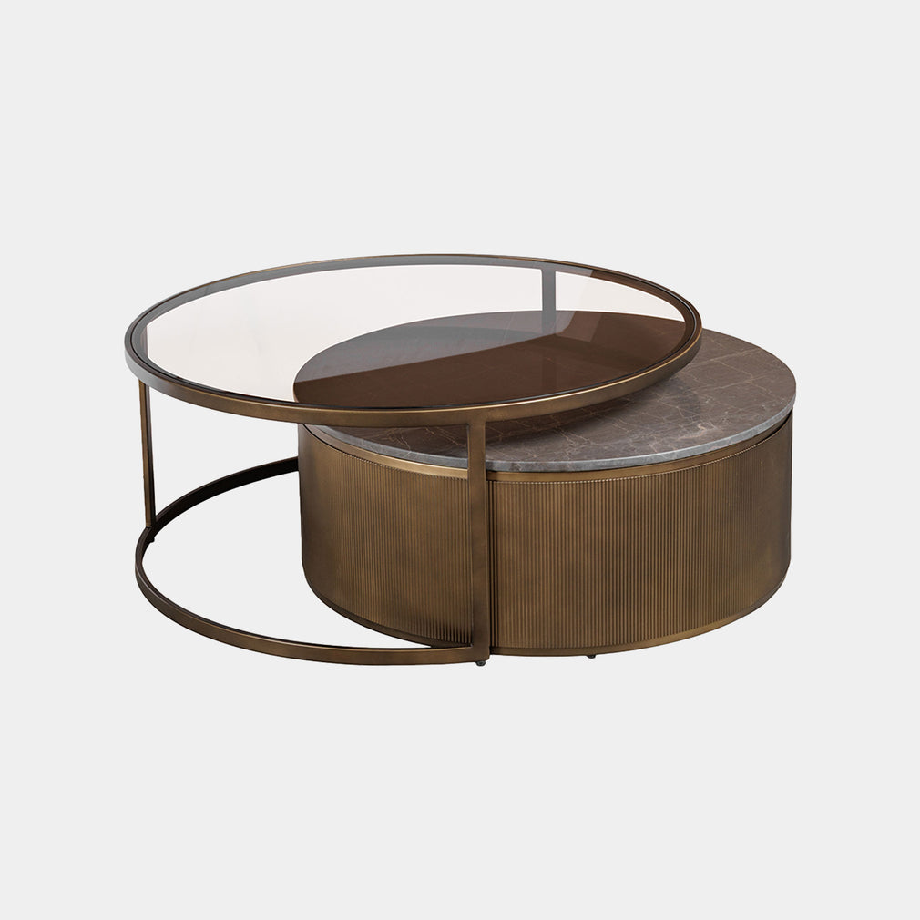 Kingston - Stone Effect Coffee Tables, Set of 2