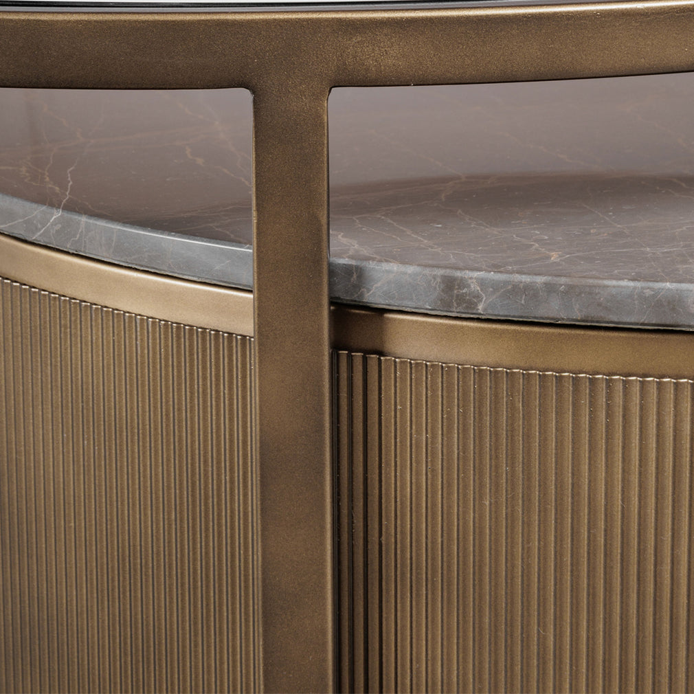 Kingston - Stone Effect Coffee Tables, Set of 2