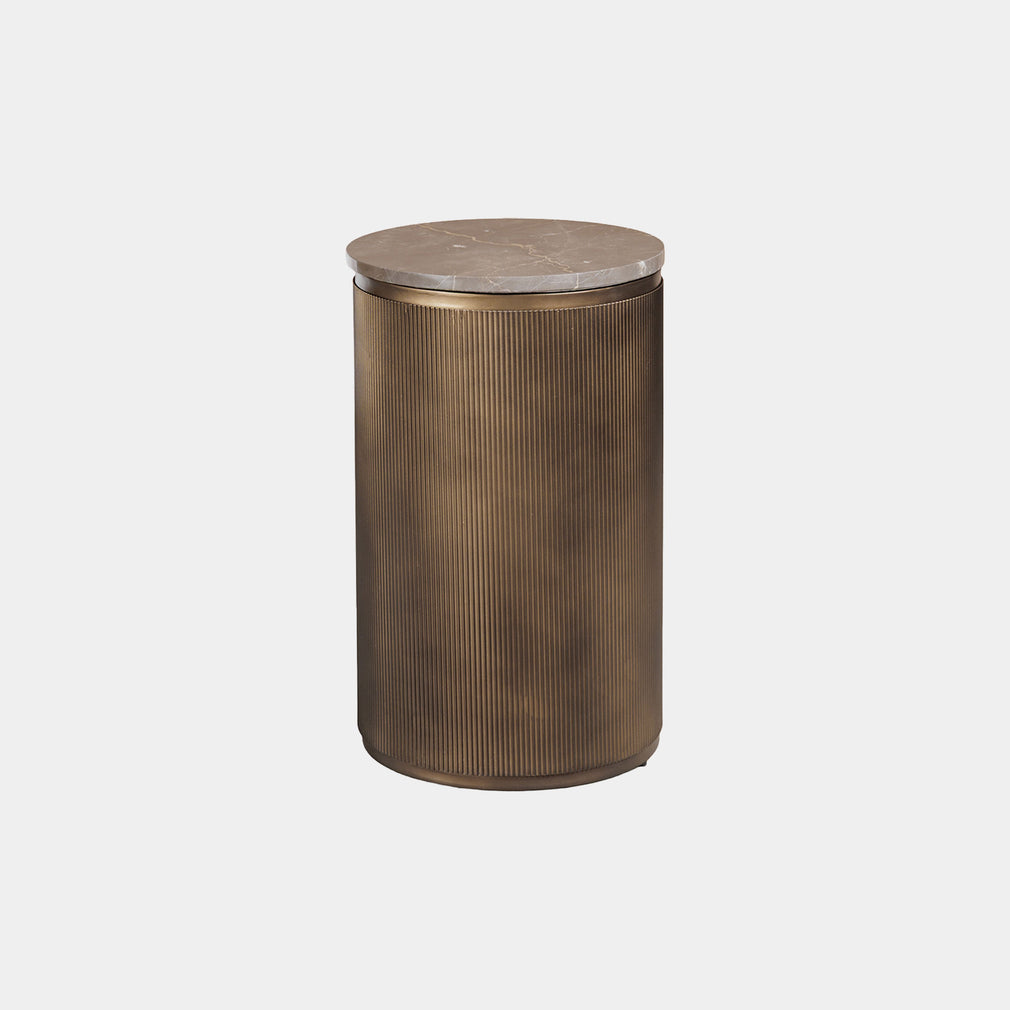 Kingston - Stone Effect Side Tables, Set of 2