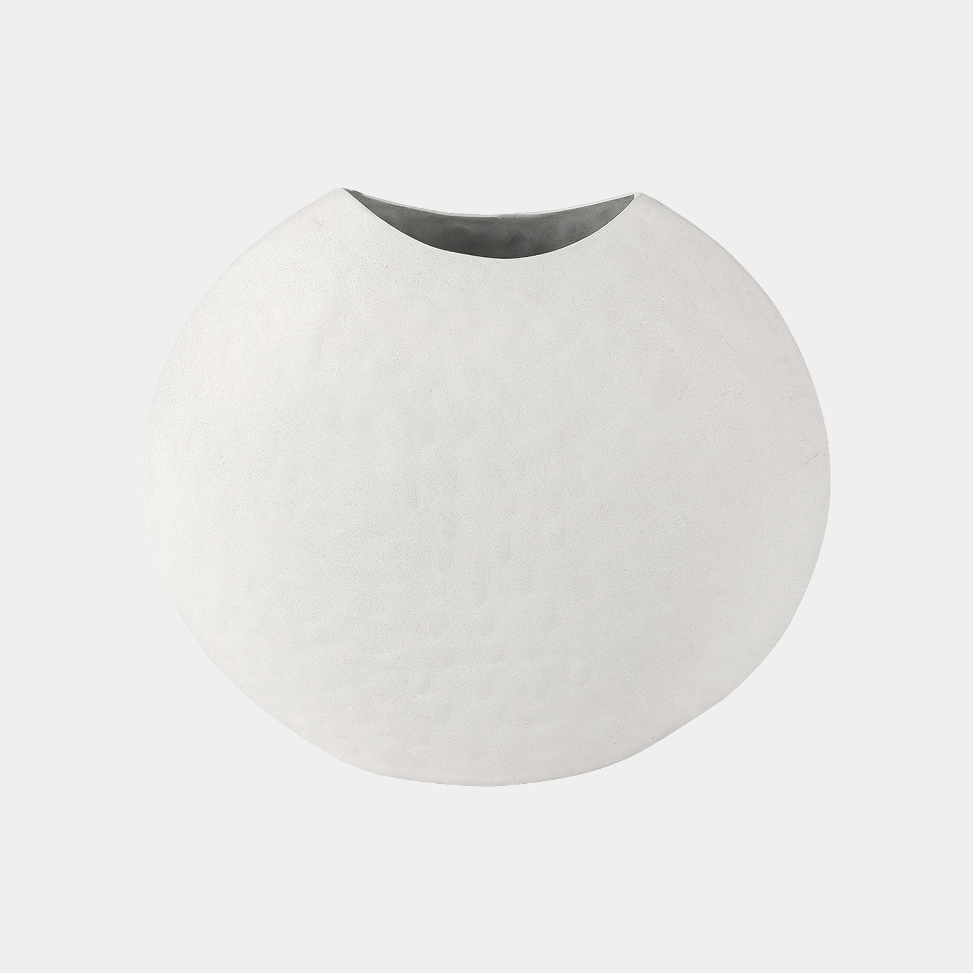 Samui - Stonewash Moon Vase, White