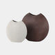 Samui - Stonewash Moon Vase, White