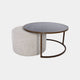 Shimmer - Coffee Table & Nesting Pouffe