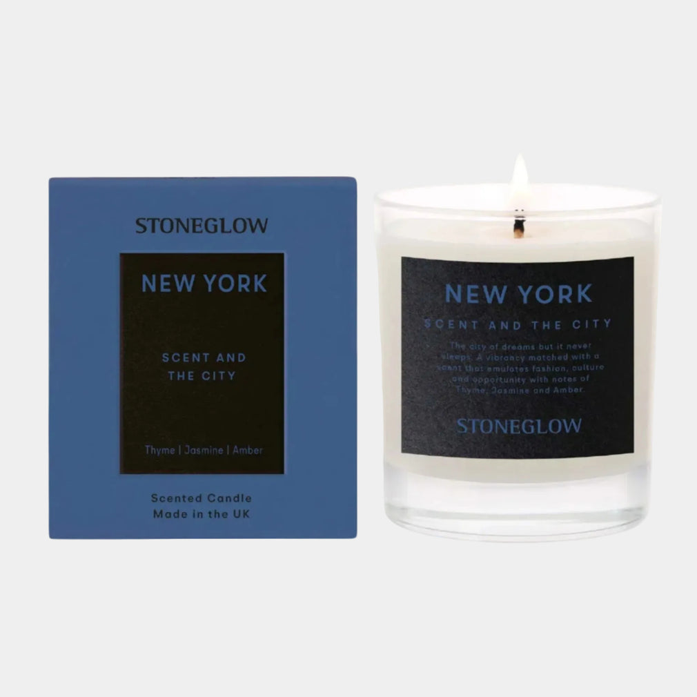 Stoneglow New York - Thyme, Jasmine & Amber Candle 210g