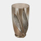 Folia Ombre - Glass Vase, Antique Gold Leaf