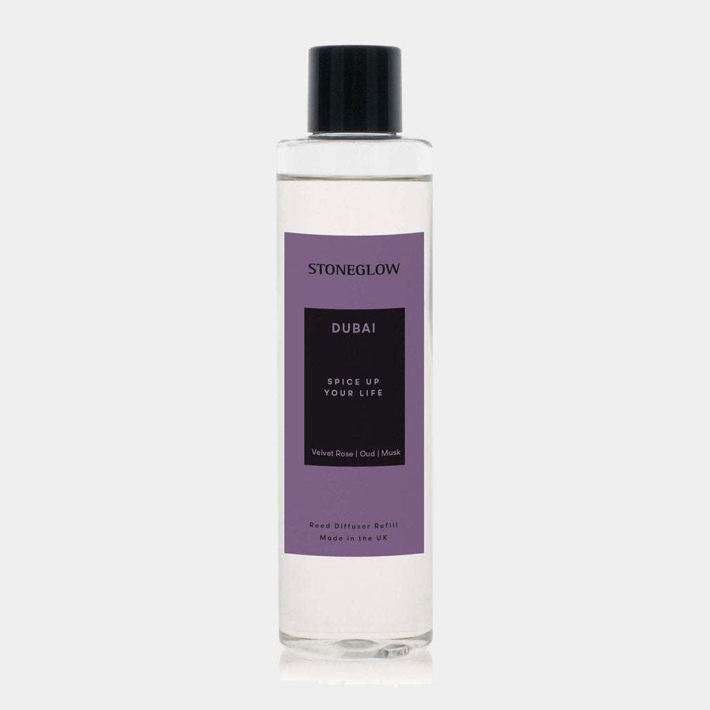 Stoneglow Dubai - Velvet Rose, Oud & Musk Reed Diffuser Refill 210ml