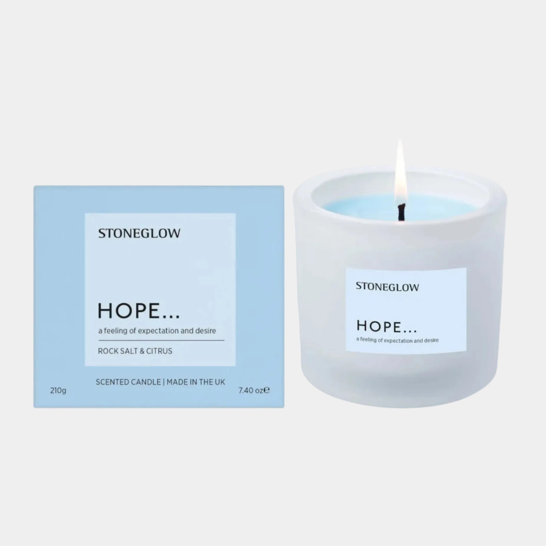 Stoneglow Hope - Rock Salt & Citrus Candle 210g
