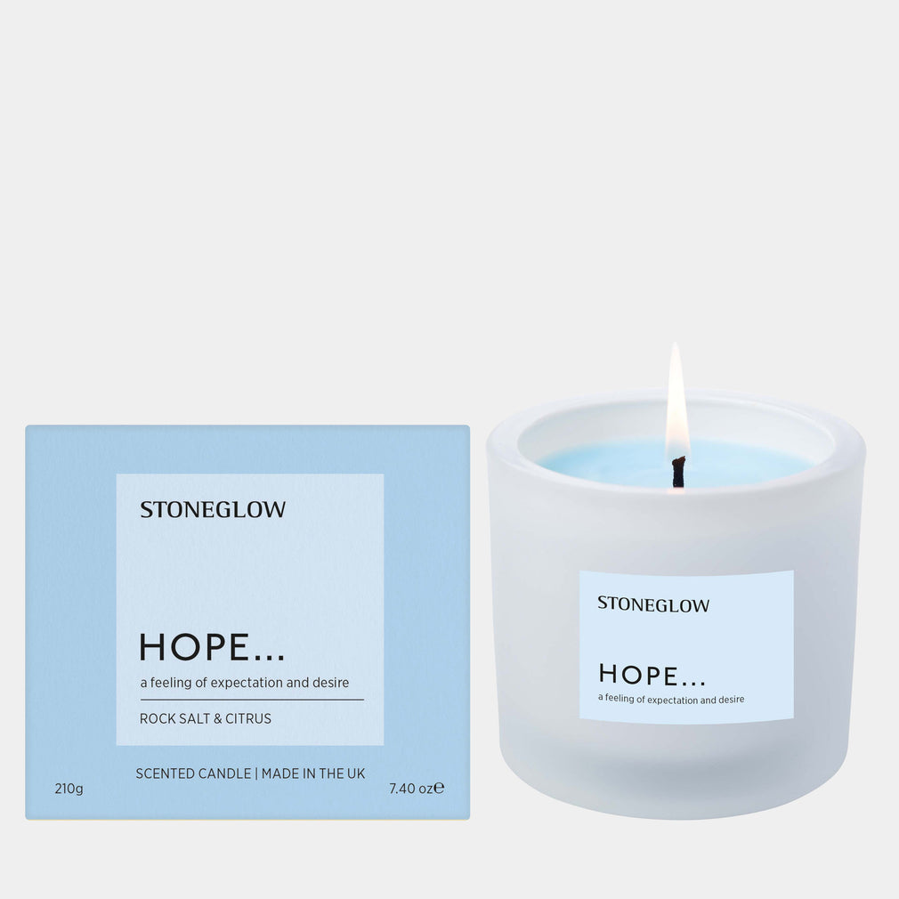 Stoneglow Affirmations - Hope Reed Diffuser & Scented Candle, Set Of 2