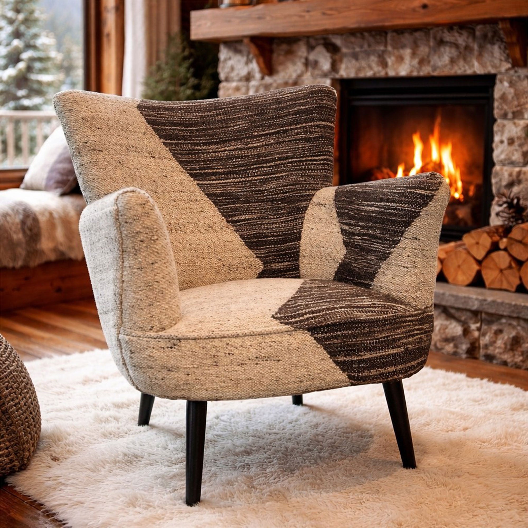 Mira - Accent Chair, Fabric
