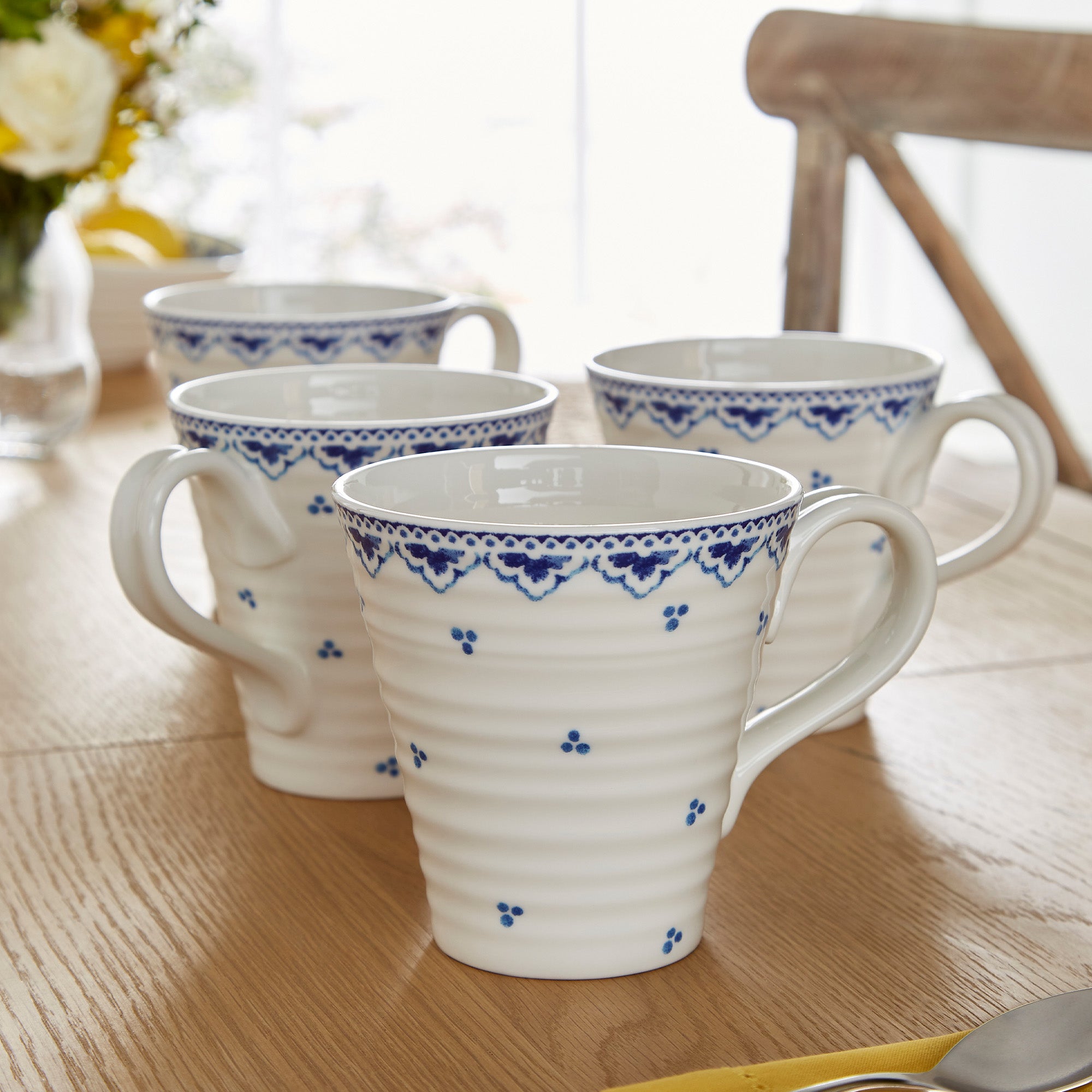 Sophie Conran Blue - Mugs, Set of 4