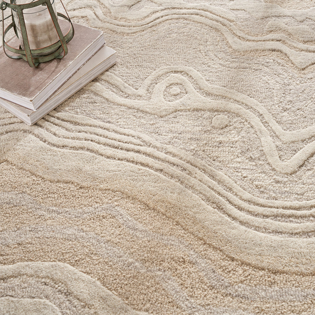 Graceful - Beige Rug 259cm x 351cm
