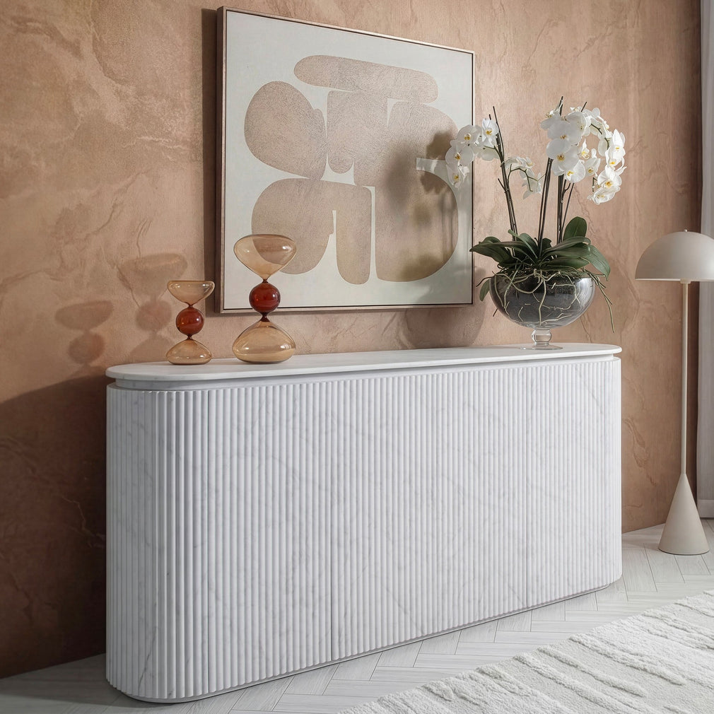 Cloud - 4 Door Sideboard, Marble Effect