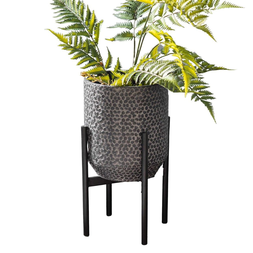 Felix Metal Planter Black Small