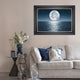 Blue Moon - Framed Wall Art Print