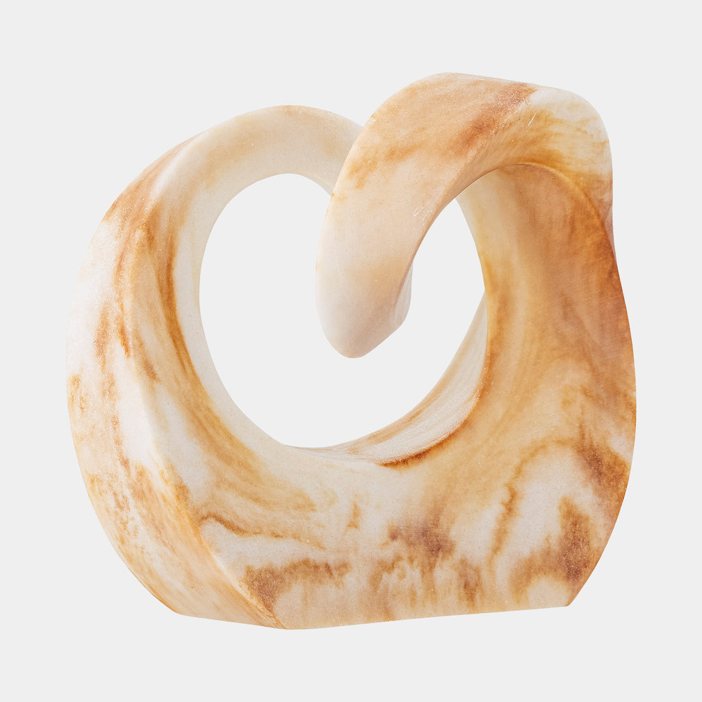 Swirl Deco - Brown Sculpture