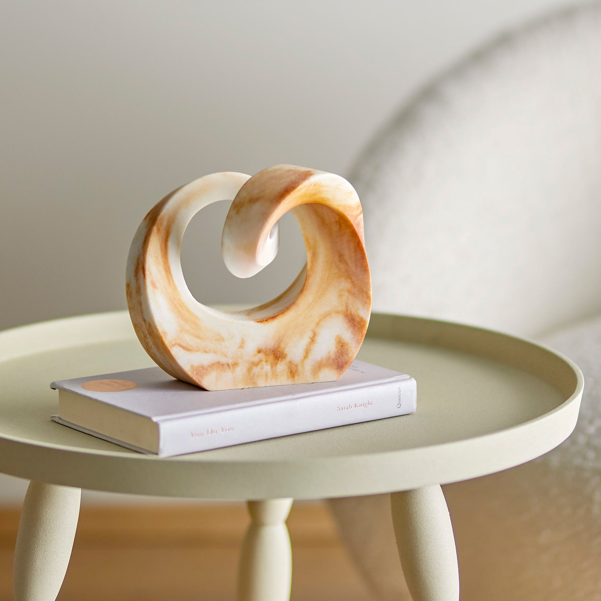 Swirl Deco - Brown Sculpture