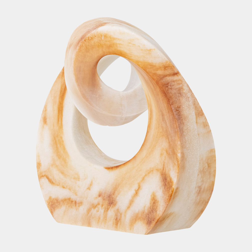 Swirl Deco - Brown Sculpture