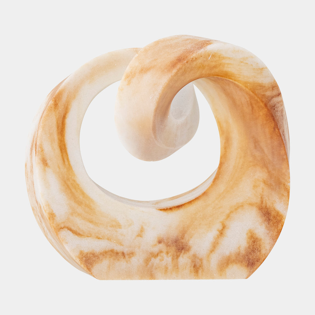 Swirl Deco - Brown Sculpture