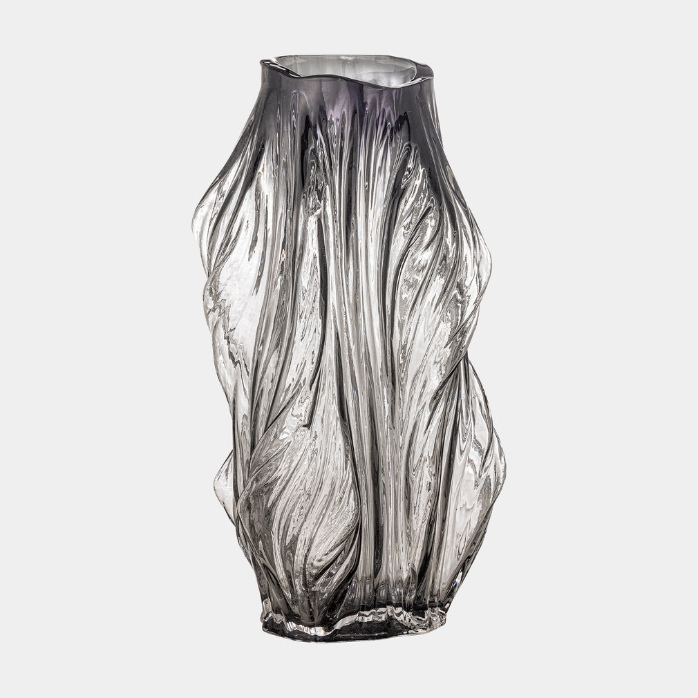 Tulla - Grey Glass Vase