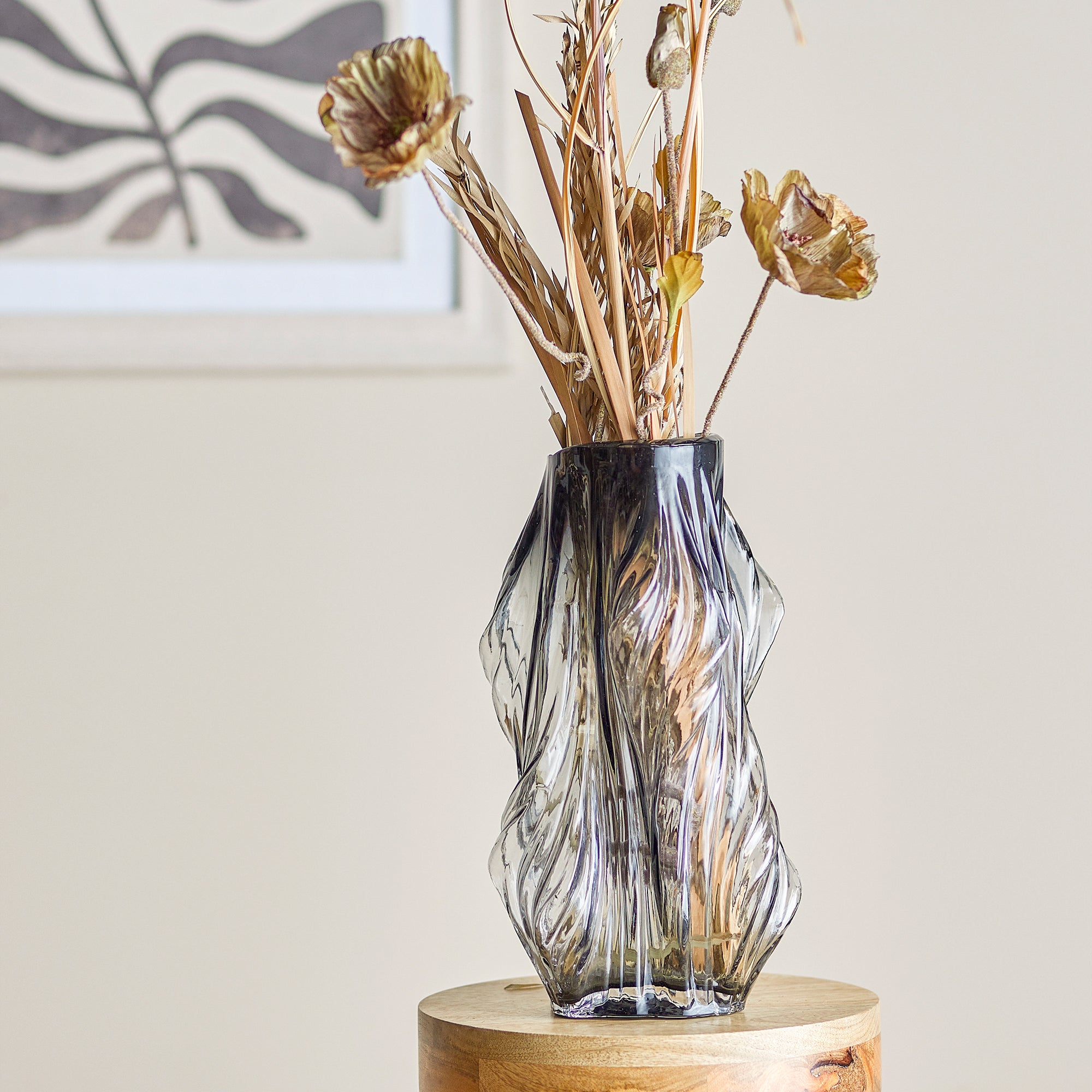 Tulla - Grey Glass Vase