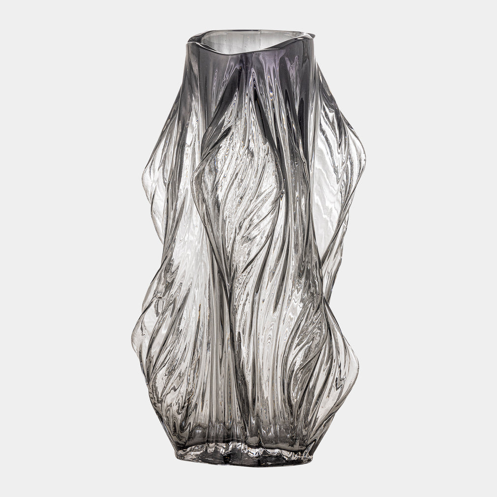 Tulla - Grey Glass Vase