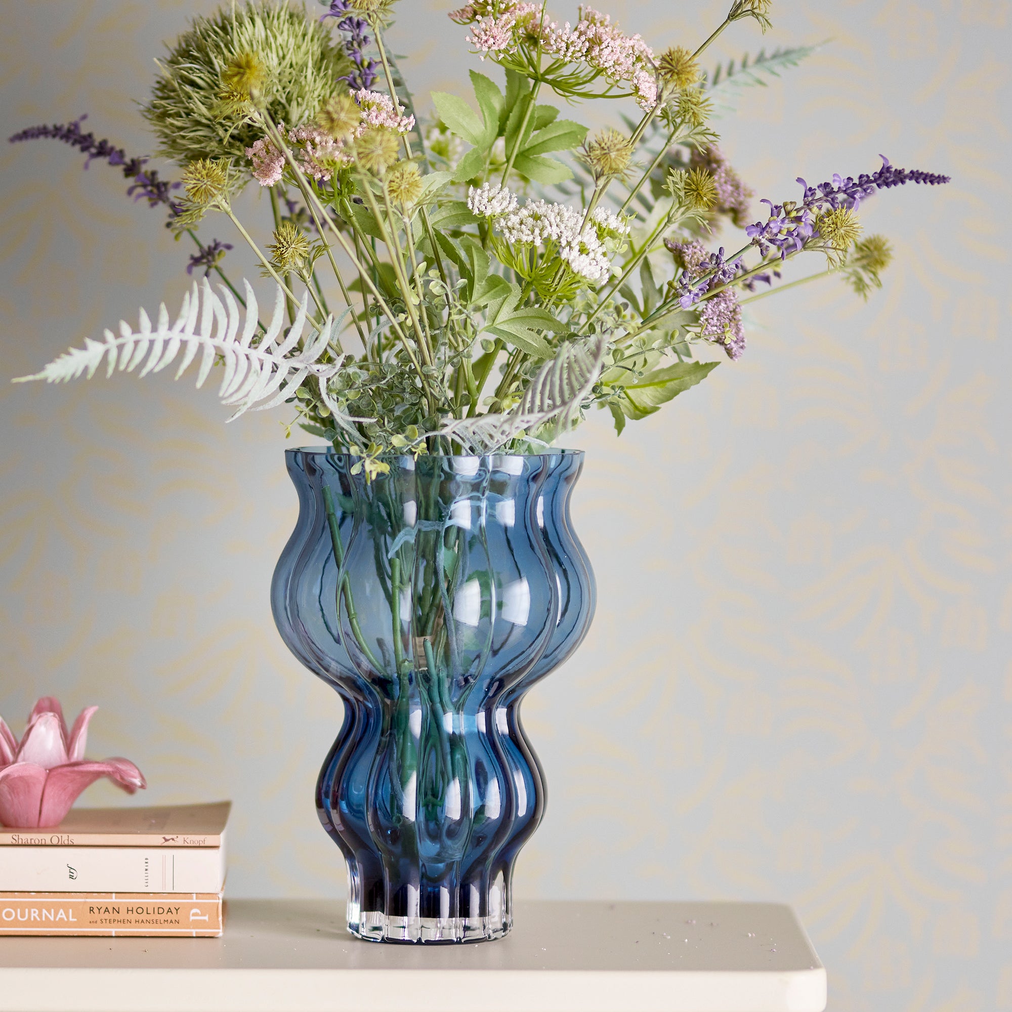 Zanna - Blue Glass Vase