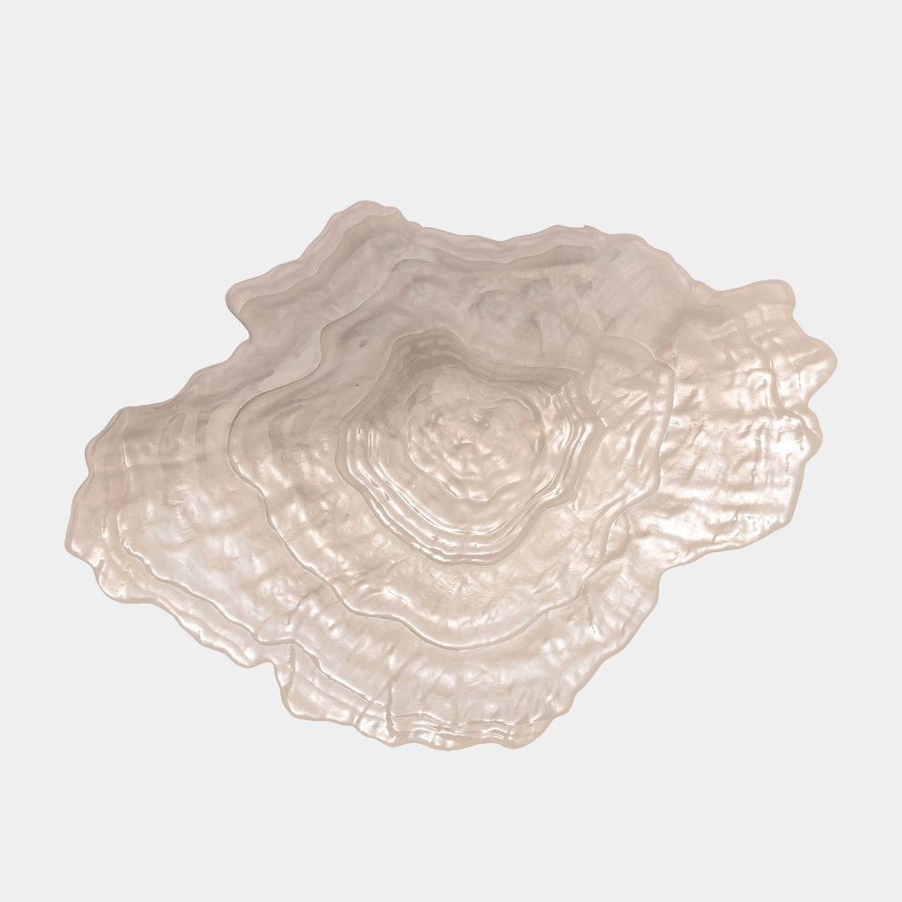 Aiku - Decorative Bowl, Neutral Glass