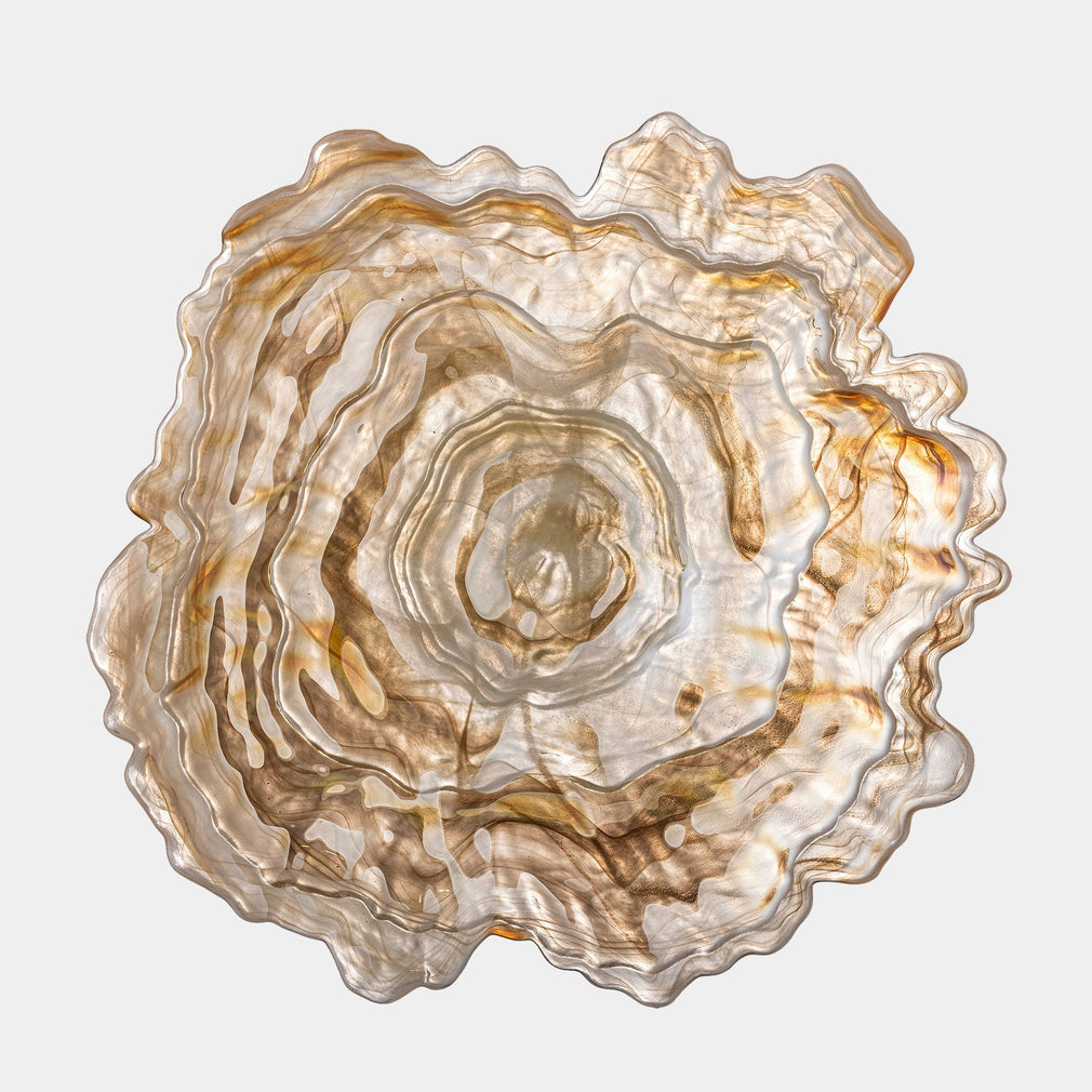 Asimi - Decorative Bowl, Neutral Glass