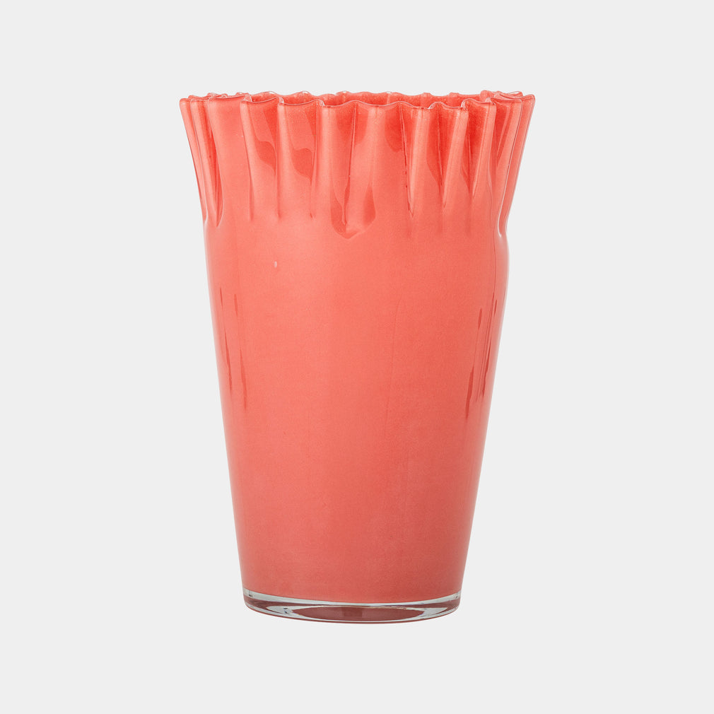 Janine - Orange Glass Vase