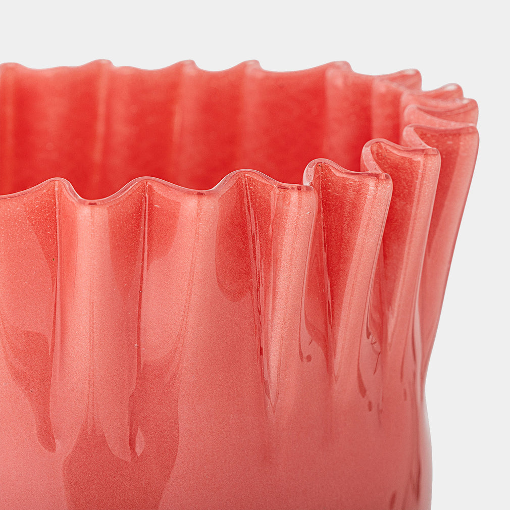 Janine - Orange Glass Vase