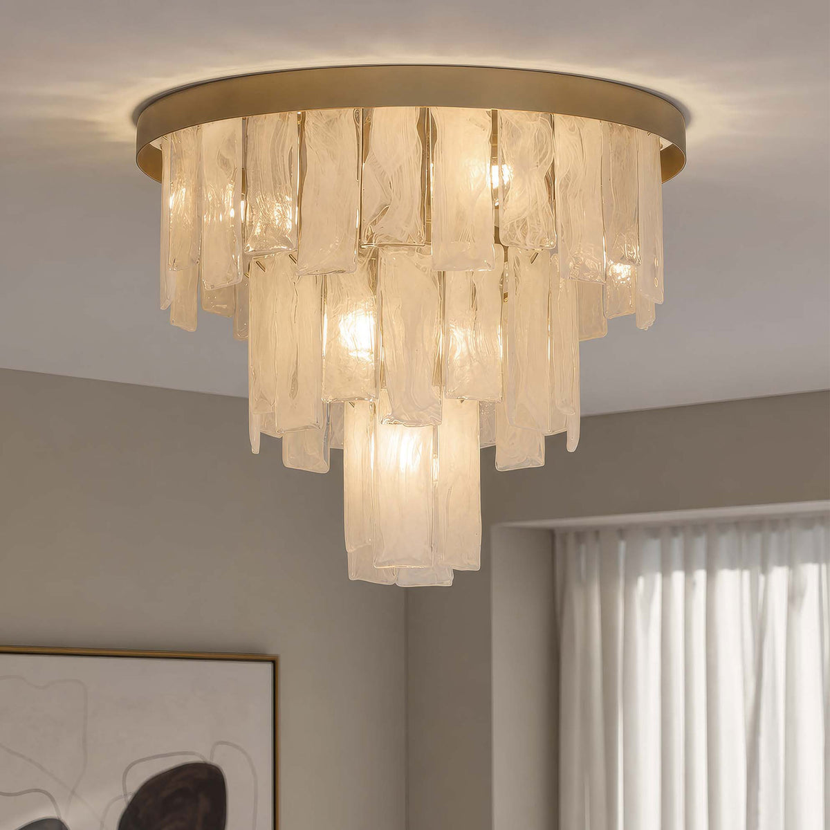 Marisa Gold - Flush Ceiling Light, 6 Light