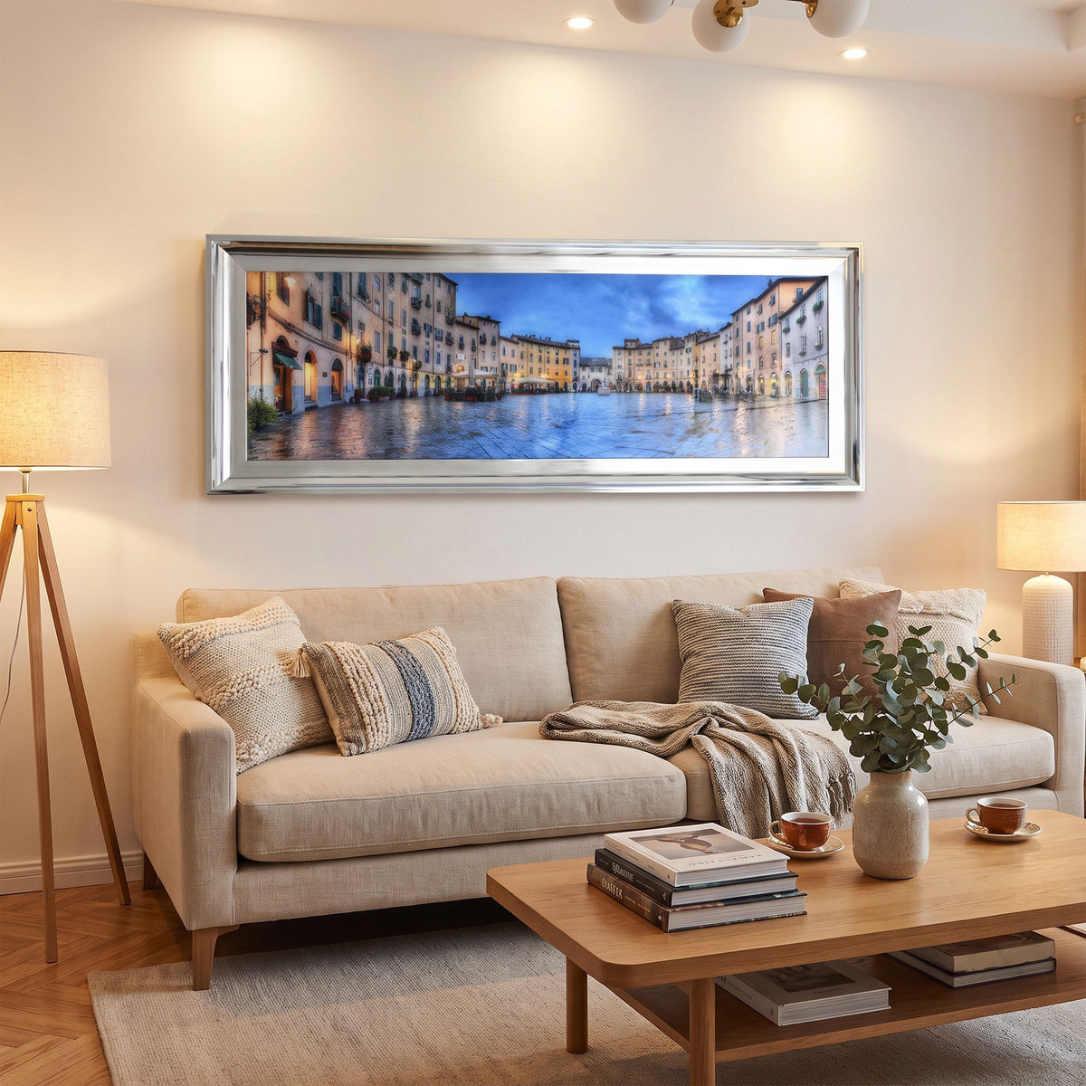 Venetian Square - Framed Liquid Wall Art