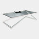 Rectangular Coffee Table Stainless Steel/Glass