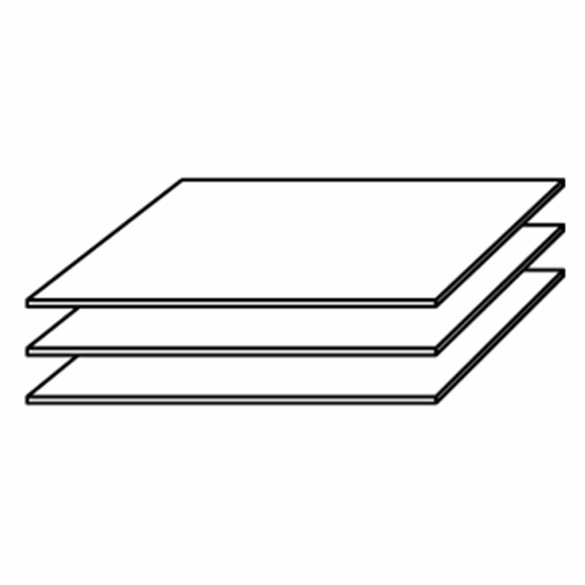 Ascot - Pack Of 3 98cm Shelves