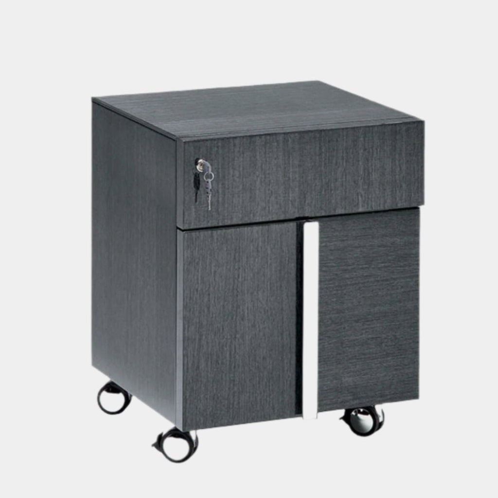 Antibes Pedestal Cabinet Wheels High Gloss