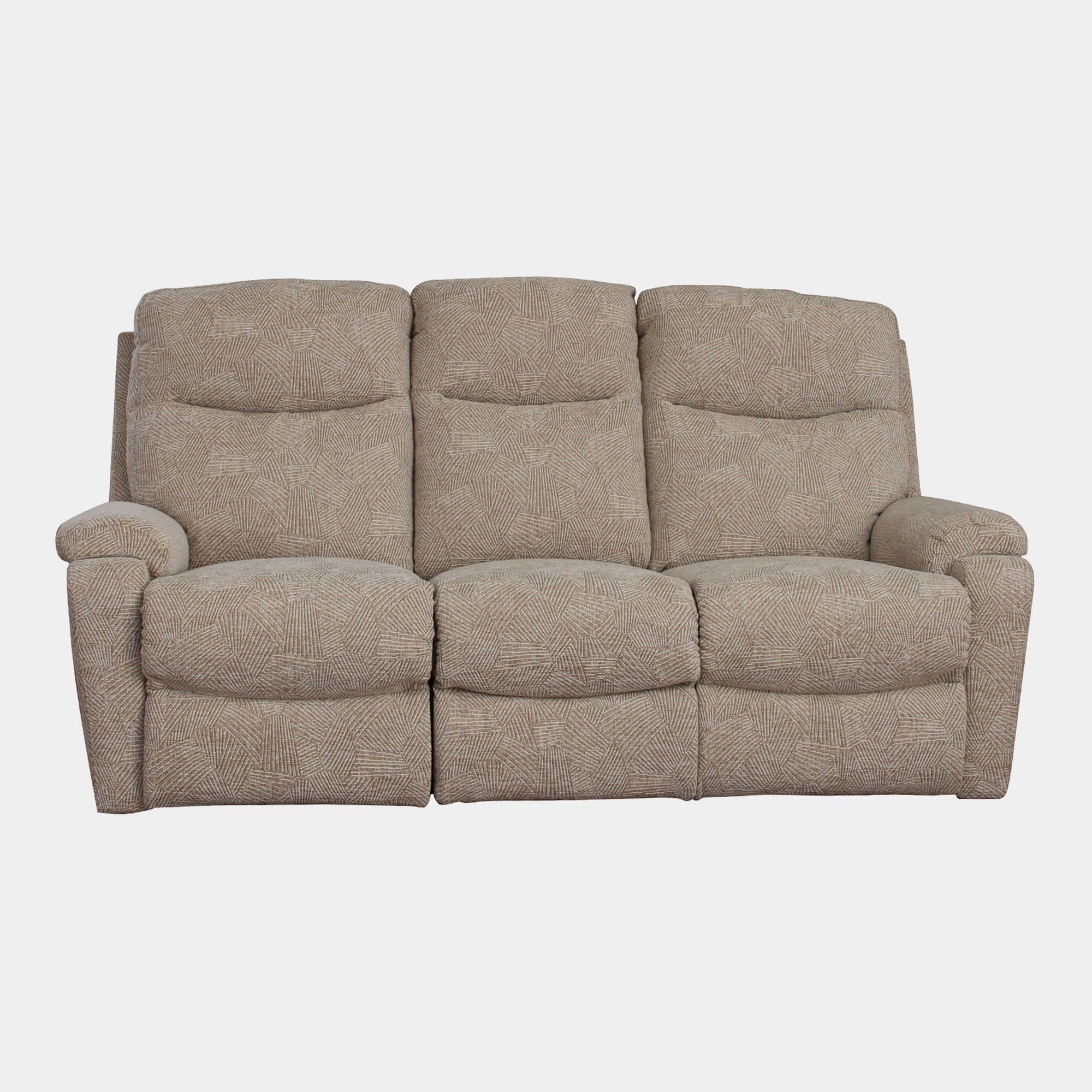 3 Seat Manual Recliner In Fabric Synergy