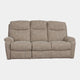 3 Seat Manual Recliner In Fabric Synergy