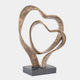 Antique - Bronze Heart Sculpture