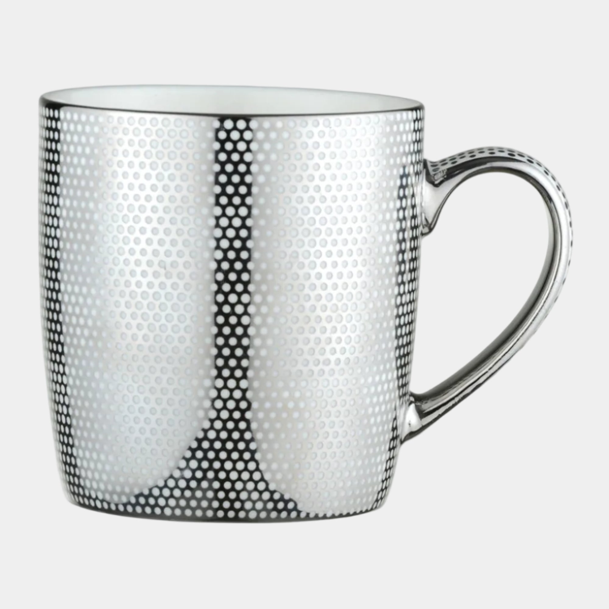 Dots Platinum - Mugs, Set of 4
