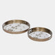 Antique Gold - Decorative Trays, Set of 2