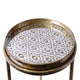 Danube - Set Of 2 Side Tables In Antique Gold