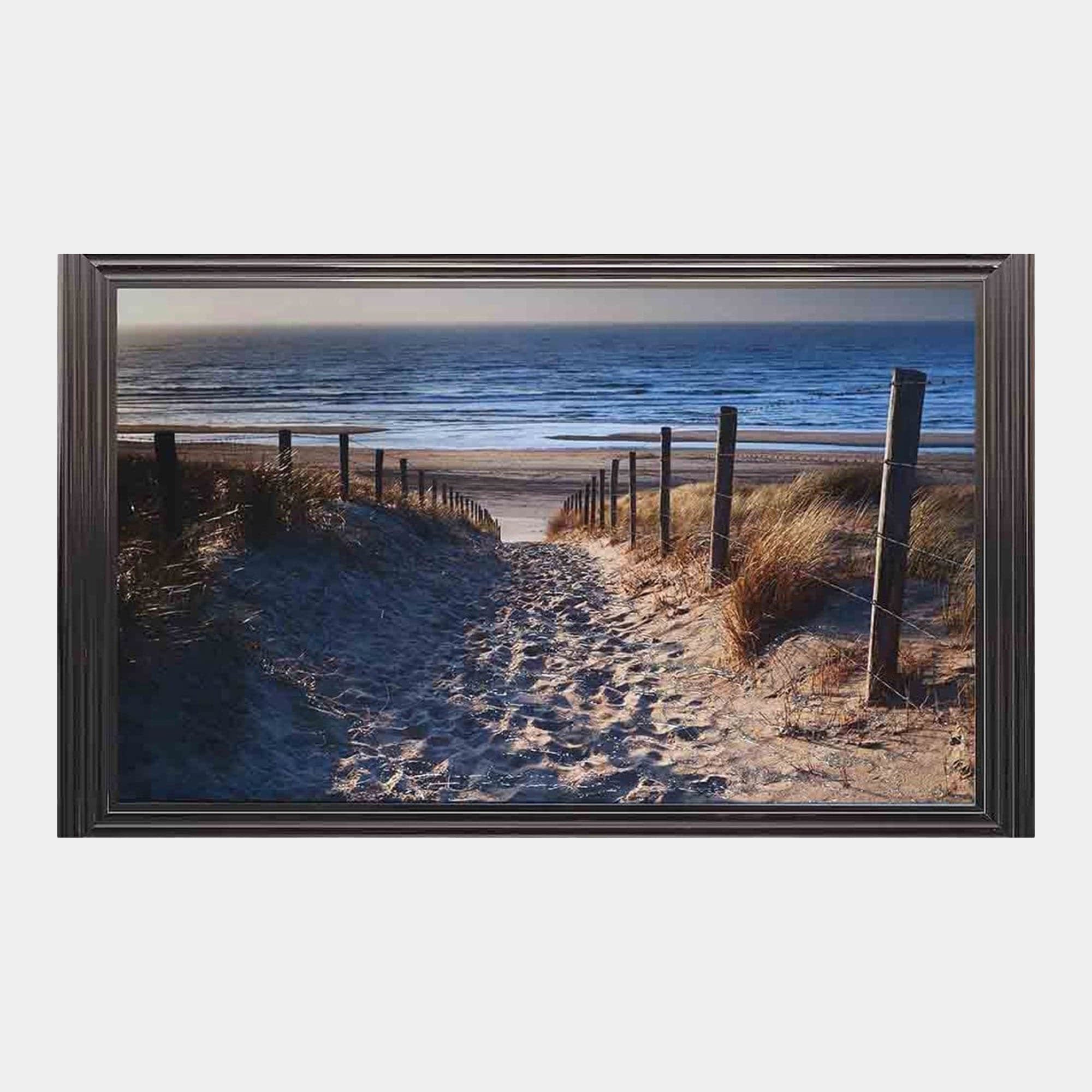 Beach II - Framed Liquid Wall Art