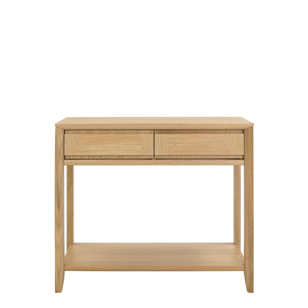 Console Table With Drawer With Oak Finish (Assembly Required)