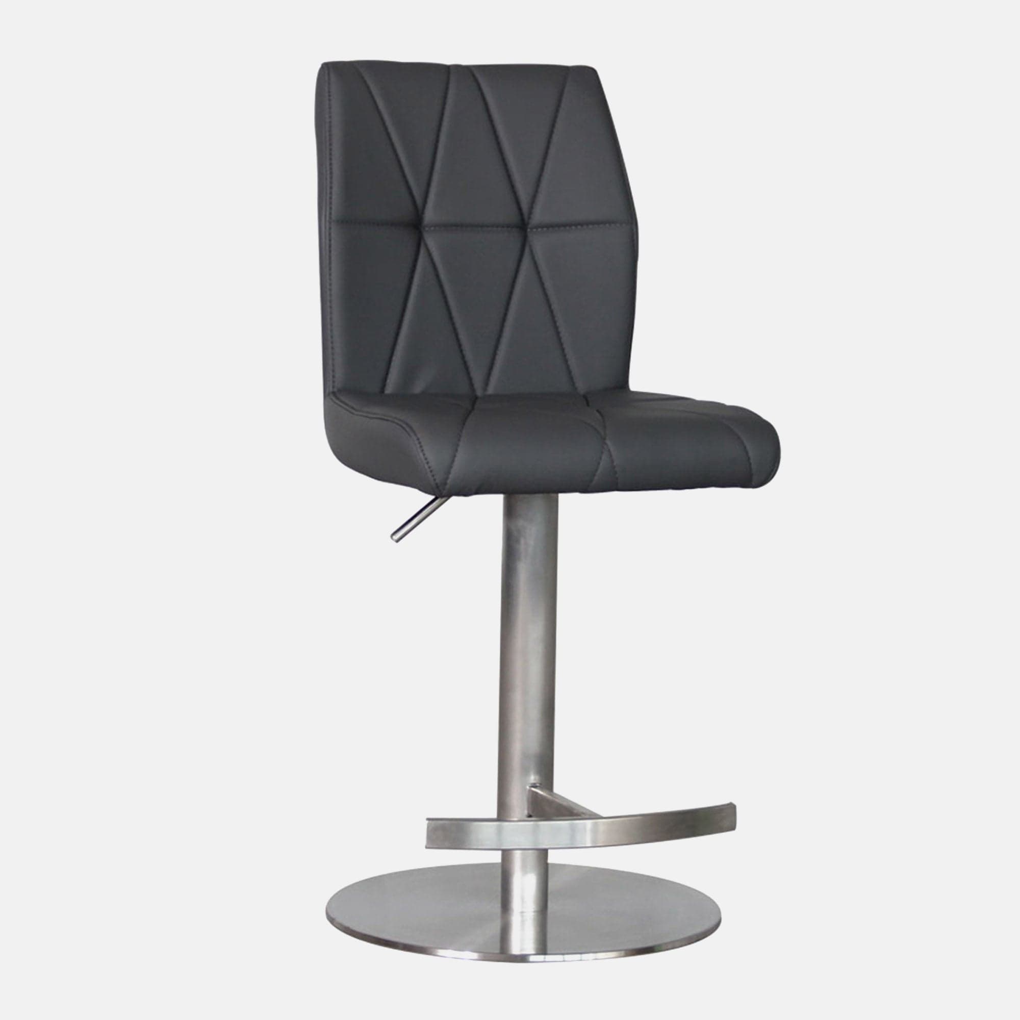 Dark Grey PU Bar Stool (Assembly Required)
