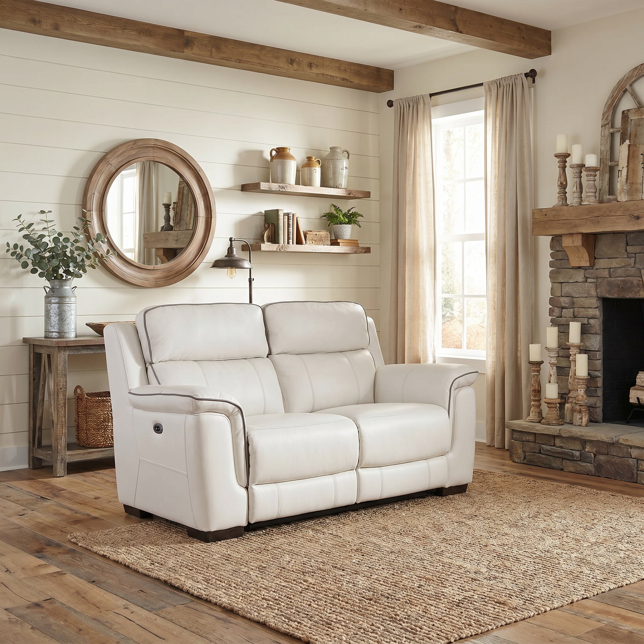 Monza - 2.5 Seat Power Recliner Sofa, Leather