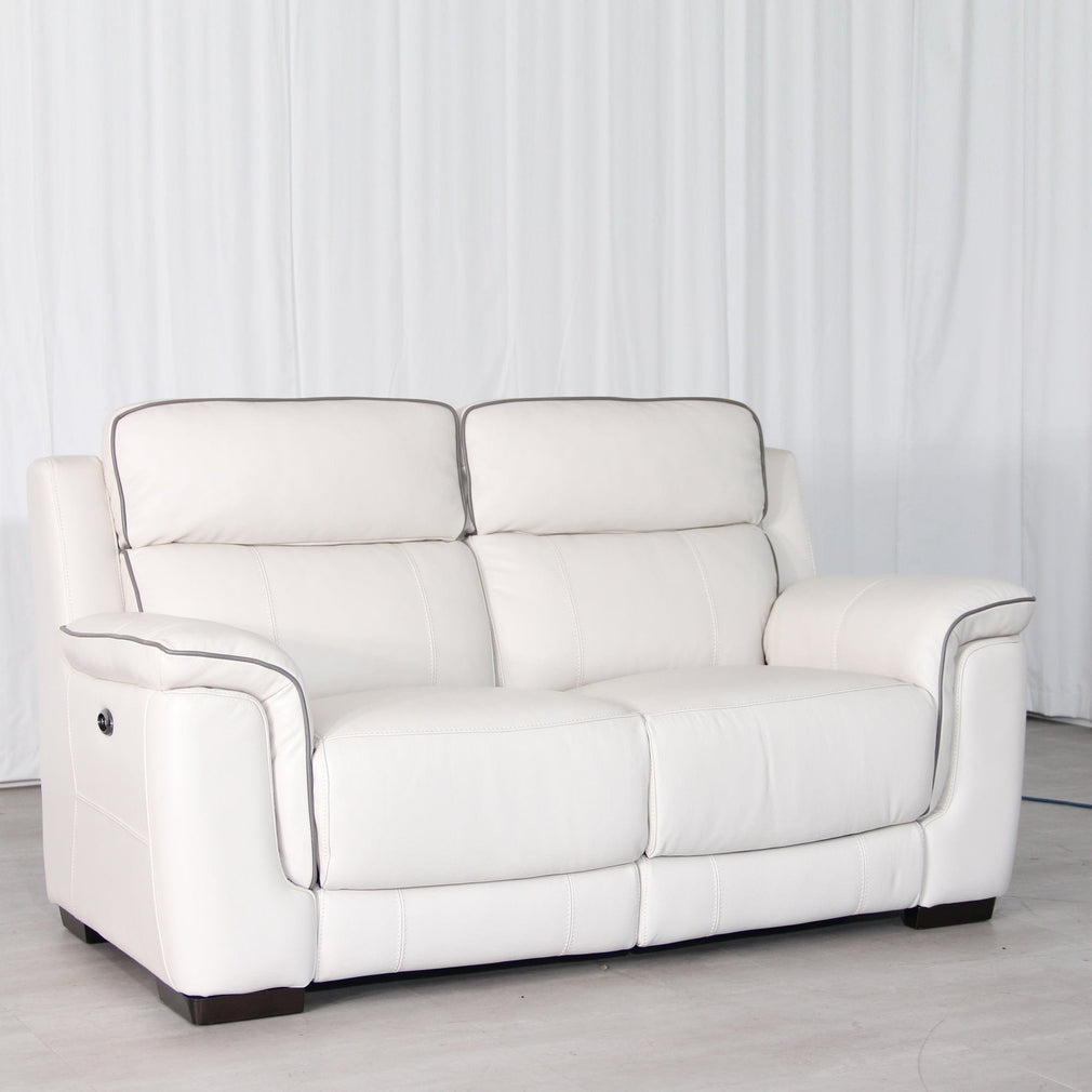 Monza Leather - 2 Seat Sofa With Double Power Recliner In Cat 25/Full Leather