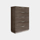 Treviso - Tallboy 5 Drawers Silver Grey