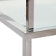 Grant - Coffee Table In Silver Stainless Steel