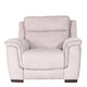 Monza Fabric - Power Recliner Chair In Fabric Mad 02 Silver Grey/Mad 03 D Grey