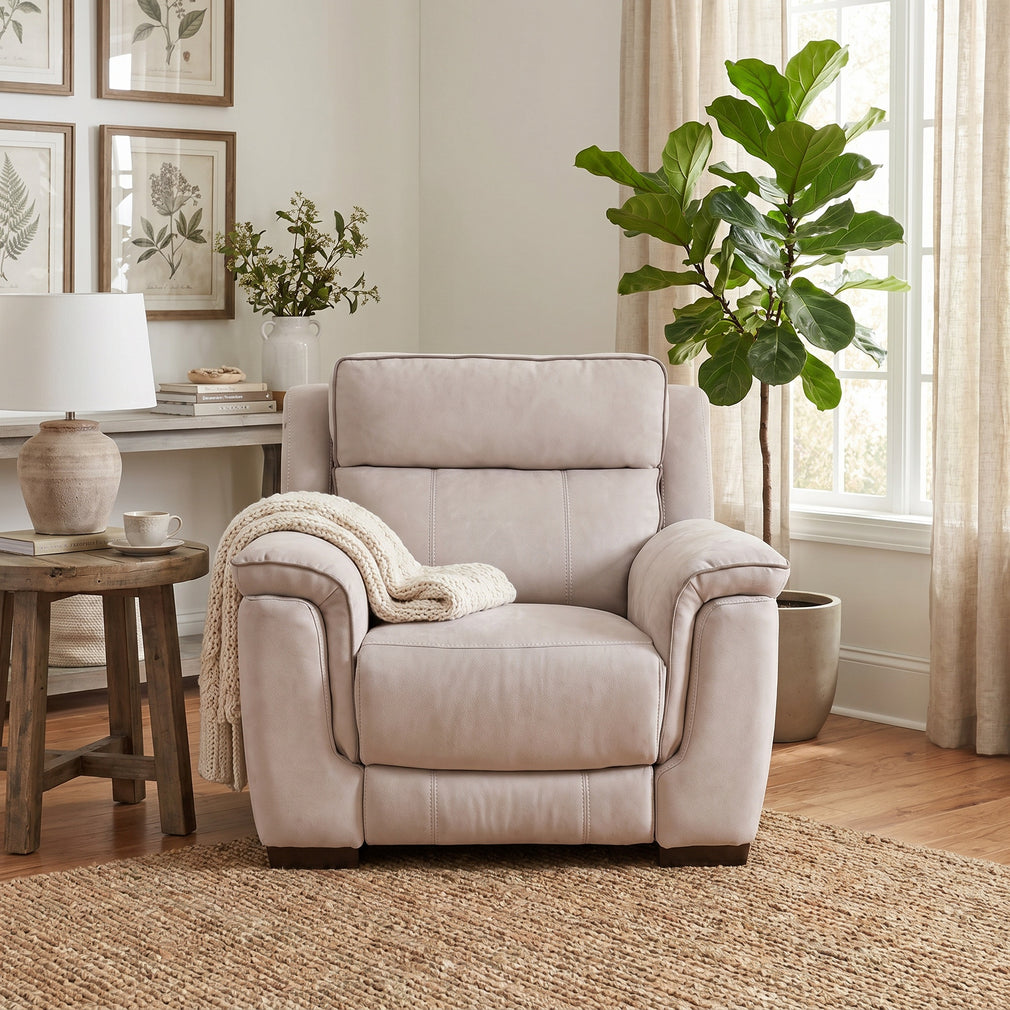 Monza - Power Recliner Chair, Fabric, Dark Grey