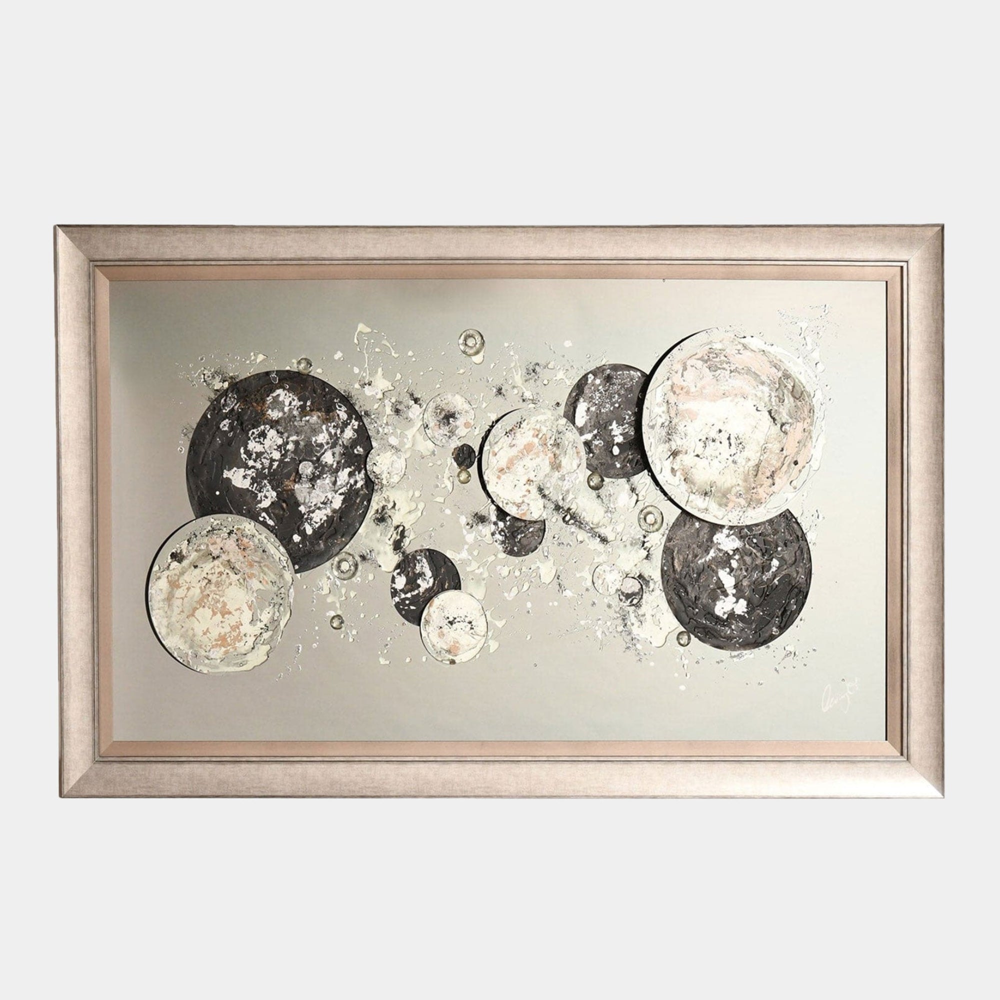 Eclipse - Framed Liquid Wall Art By Clare Wright